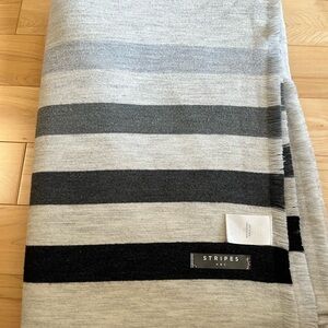 HBC Stripes sterling stripe blanket/scarf